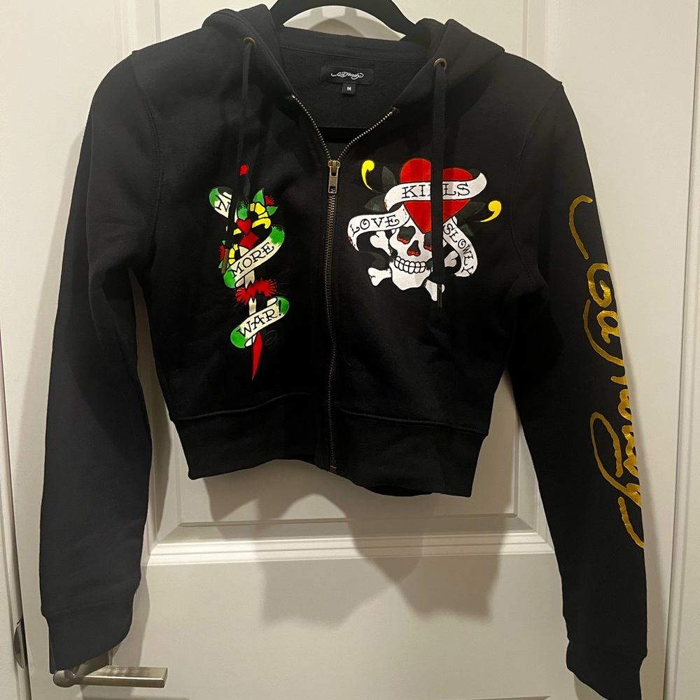 COPY - COPY - Ed Hardy Cropped Hoodie